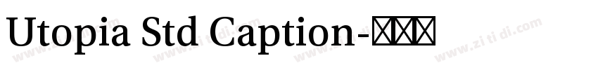 Utopia Std Caption字体转换